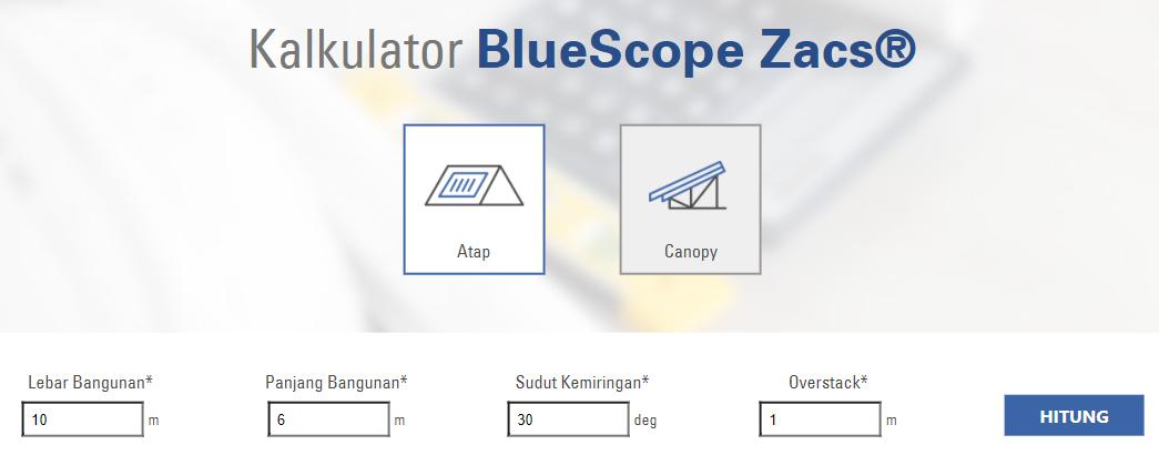 Kalkulator BluesCope Zacs